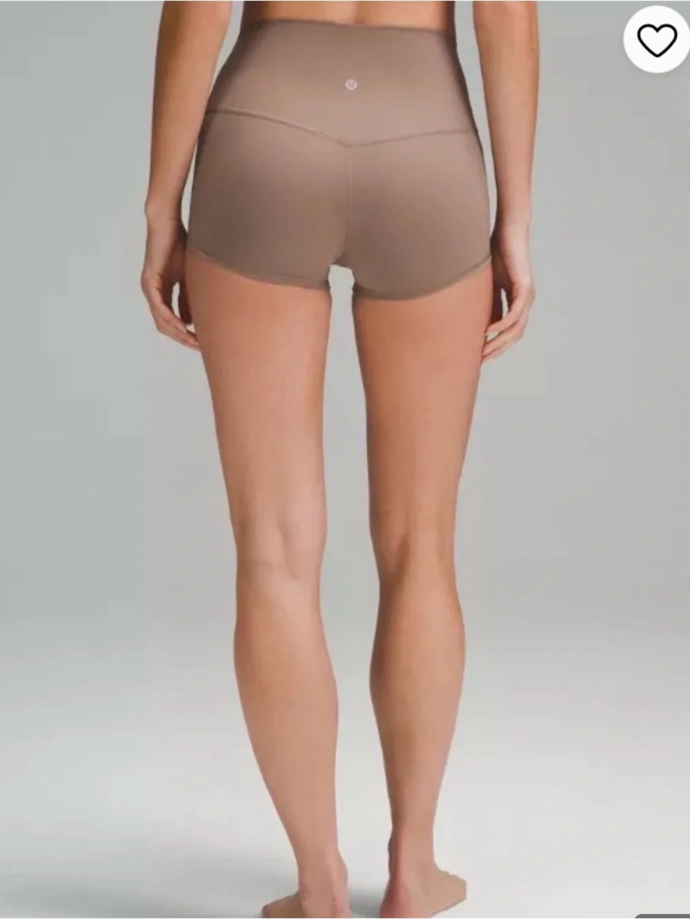 lululemon HR Taupetastic Align Shorts 2” & free tote - size 6